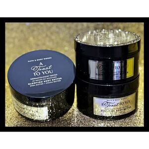 Bath & Body Works 6.5 oz A Toast To You Glowtion Body Butter x3